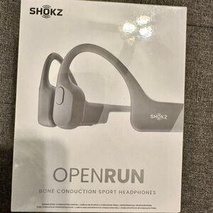 Shokz OpenRun Bone Conduction Headphones - Sleek Gray